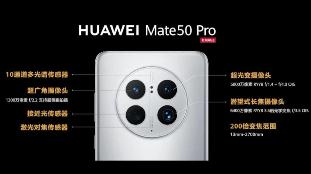 Cámaras del Huawei Mate 50 Pro