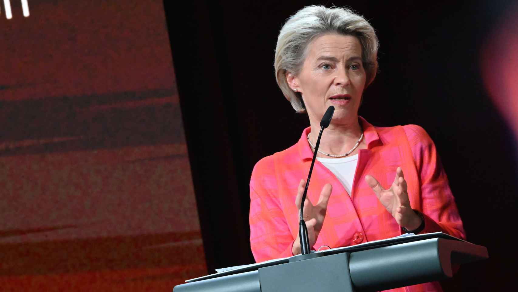 La presidenta de la Comisión, Ursula von der Leyen