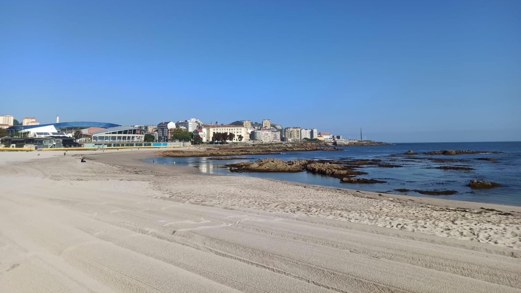 Playa de Riazor.