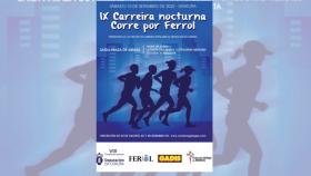 Ferrol celebrará el sábado su IX carrera nocturna ‘Corre por Ferrol’