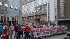 Concentración frente al Hospital Provincial de Pontevedra.