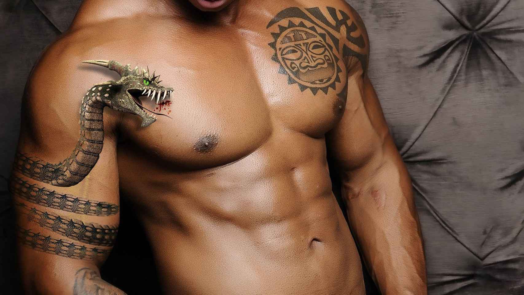 Tatuaje de una serpiente