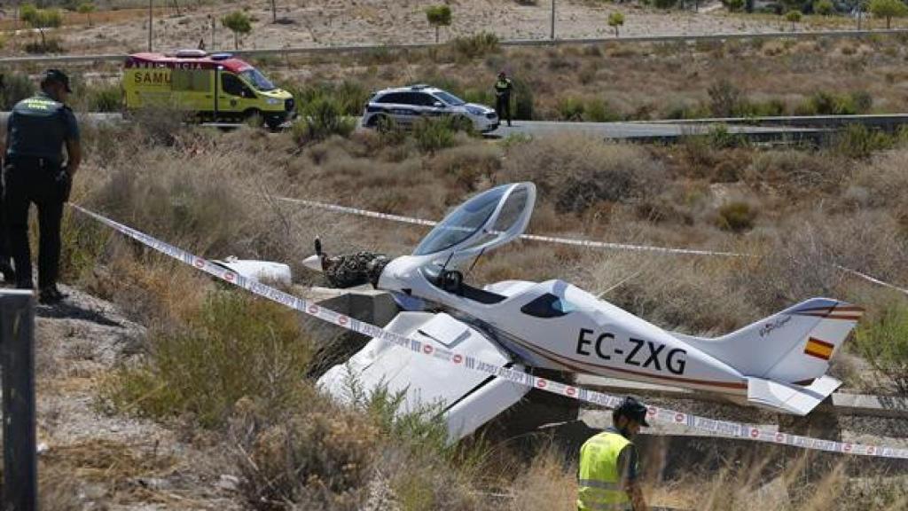 Otra imagen de la avioneta.