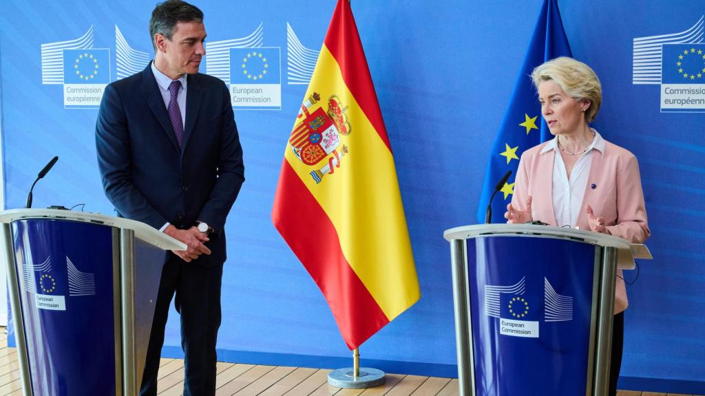 Pedro Sánchez y Ursula von der Leyen, durante una reunión en Bruselas en junio de 2022