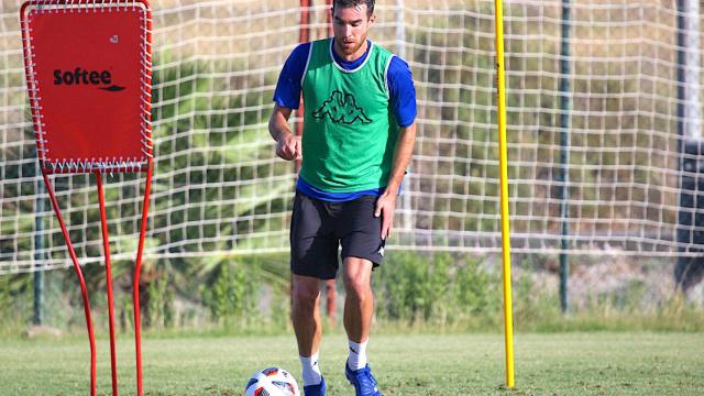 Roger Riera, ya entrenando en el Rico Pérez.