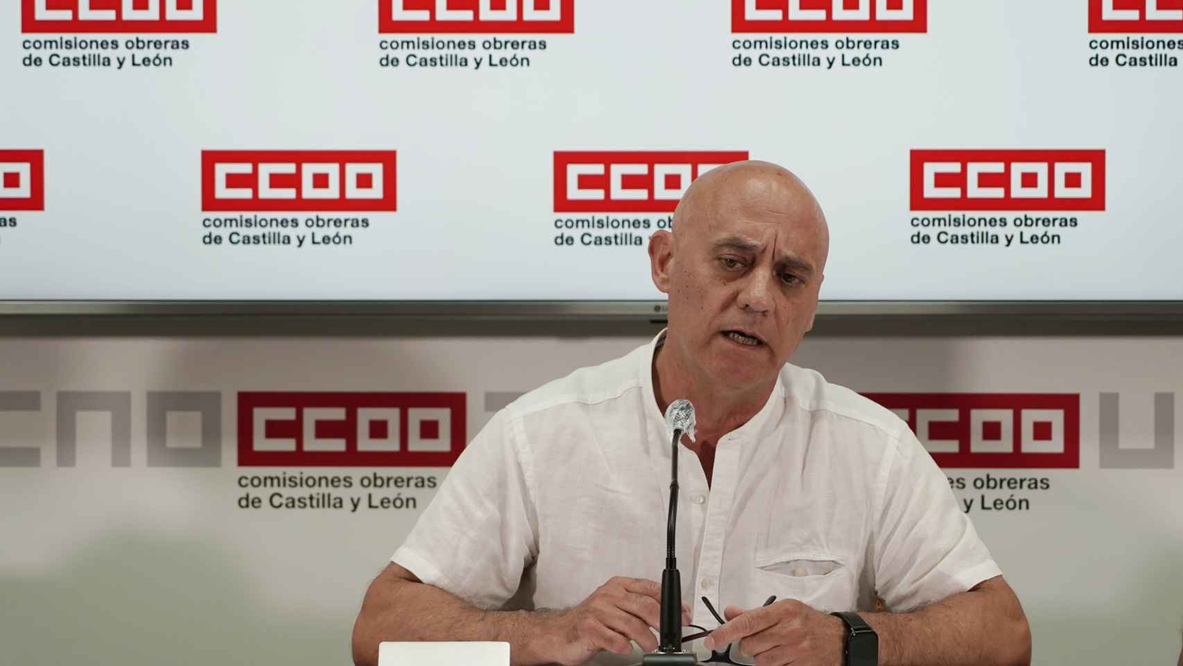 El secretario de Acción Sindical, Medio Ambiente y Salud Laboral de CCOO Castilla y León, Fernando Fraile