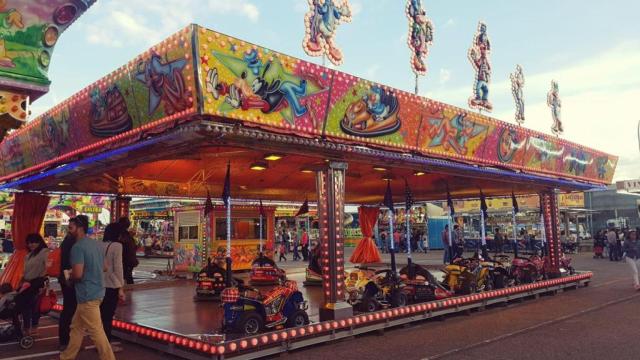 Imagen de un carrusel en las ferias de Valladolid.