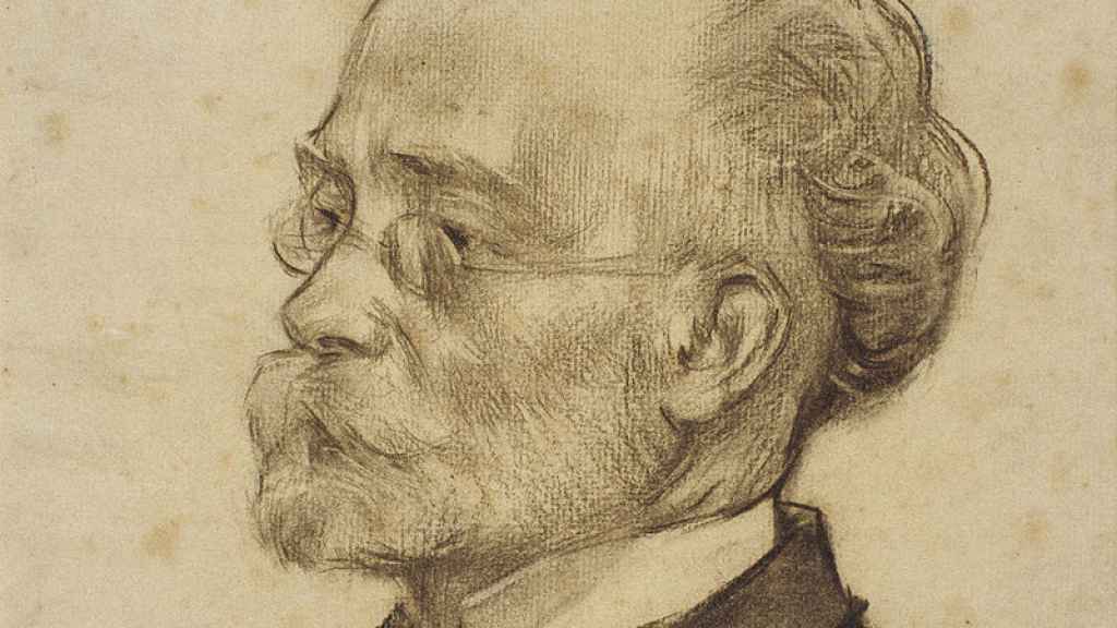 Retrato de Felipe Pedrell hecho por  Ramon Casas. / MNAC