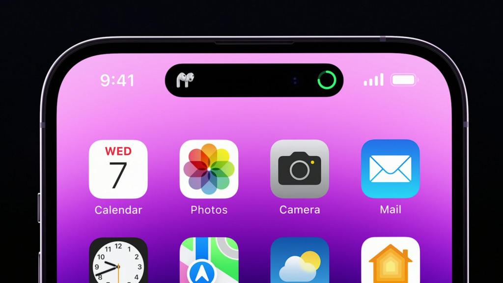 La isla dinámica es la gran novedad del iPhone 14 Pro