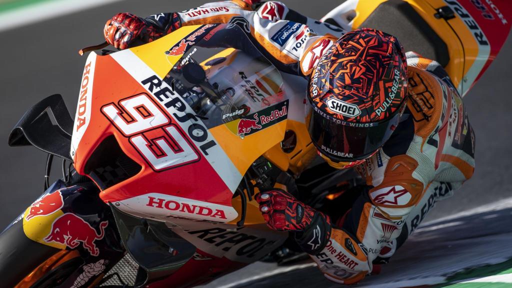 Marc Márquez, en el circuito de Misano durante el Mundial de MotoGP 2022