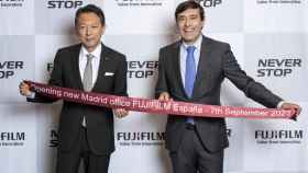 Toshi Iida, presidente de Fujifilm Europe y Pedro Mesquita, director general de Fujifilm para España y Portugal.