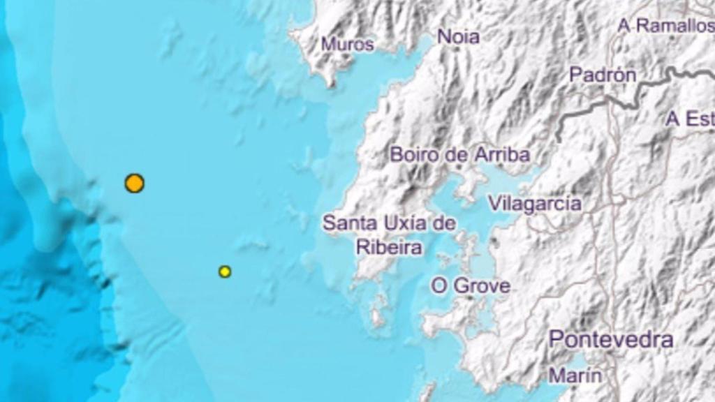 Terremotos registrados en el Atlántico