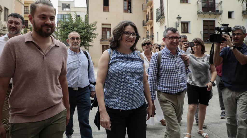 Mónica Oltra, exvicepresidenta valenciana, el día que anunció su dimisión.