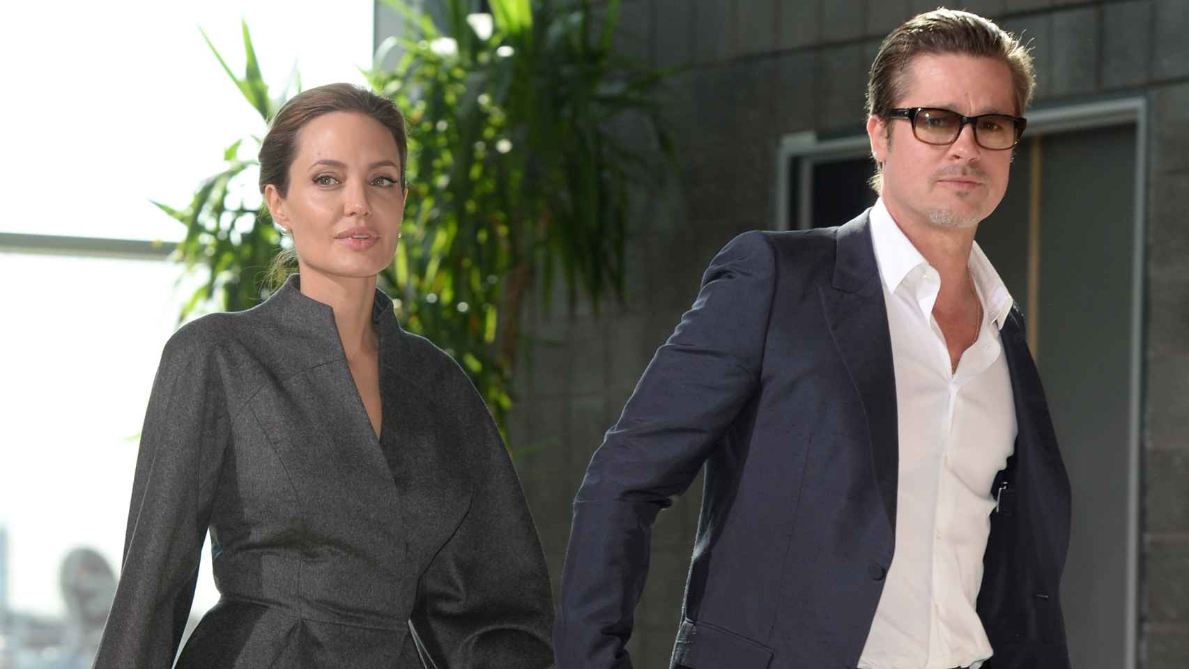 Angelina Jolie y Brad Pitt en Londres, 2014.