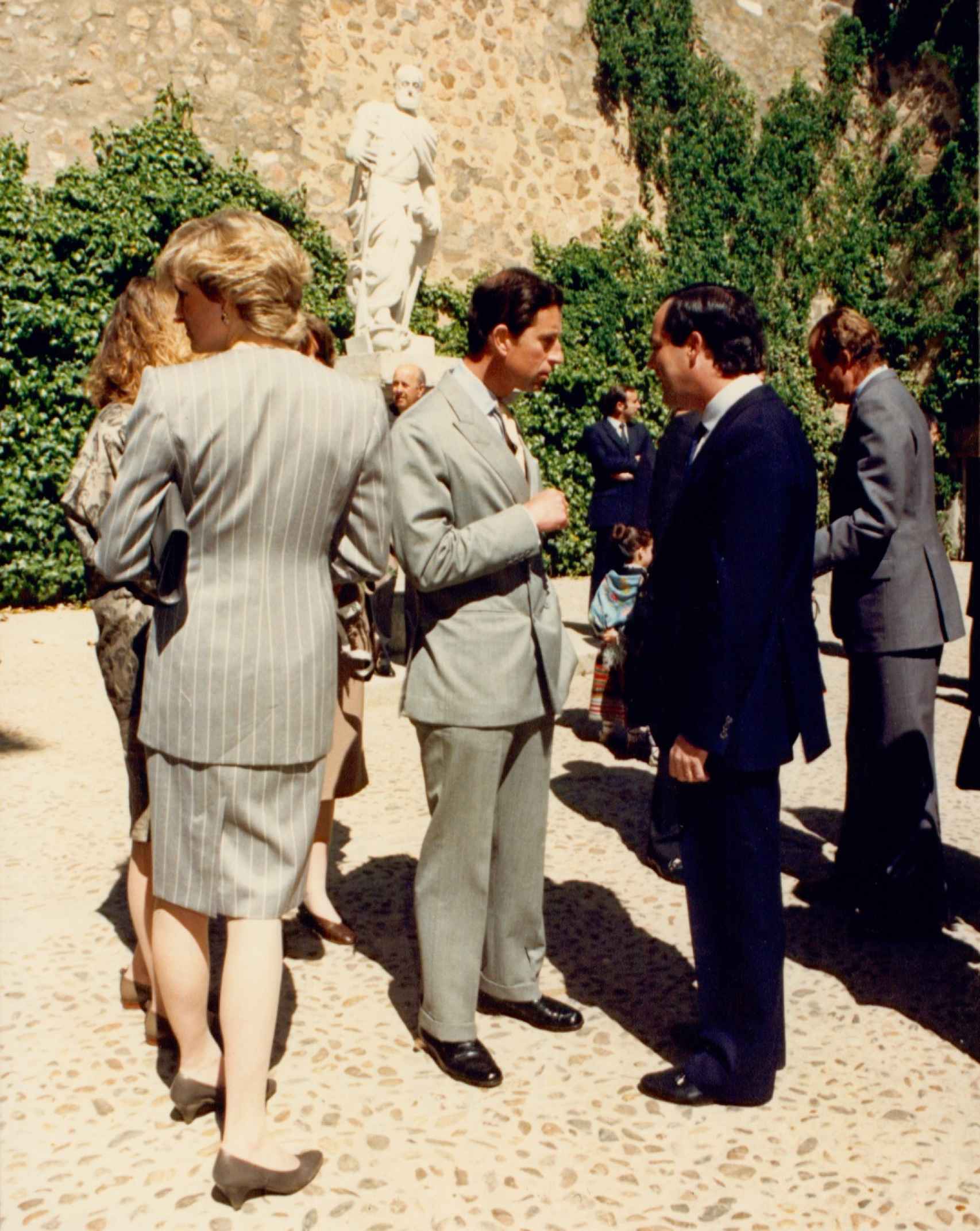 Carlos de Inglaterra en Toledo en el año 1987.