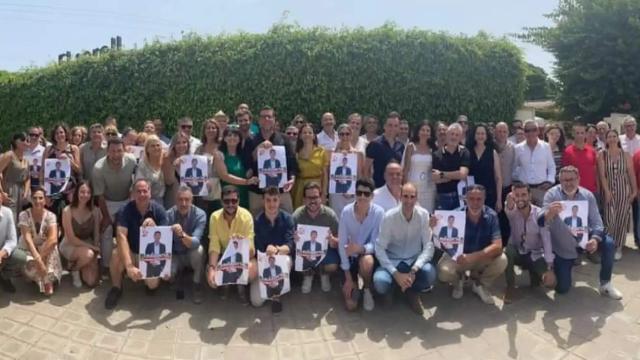 Comida de concejales de Cs el pasado mes de junio en Alicante.