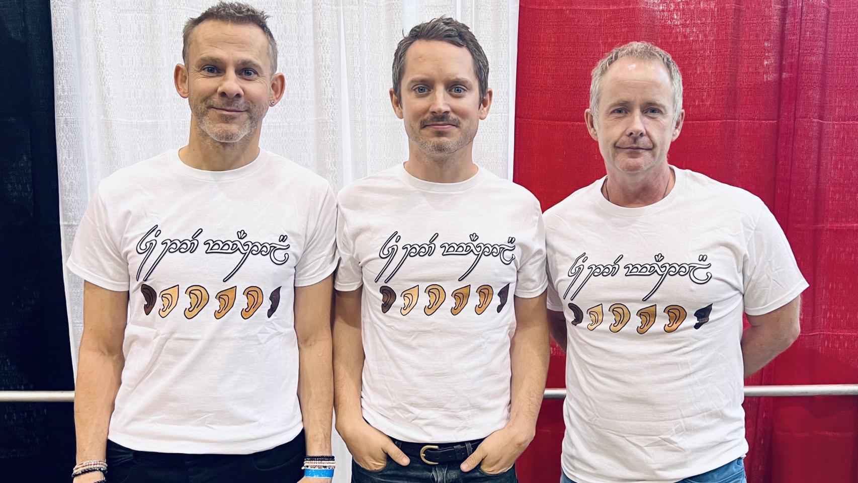 Dominic Monaghan, Elijah Wood y Billy Boyd se declaran en contra de las críticas racistas contra 'Los anillos de poder'.