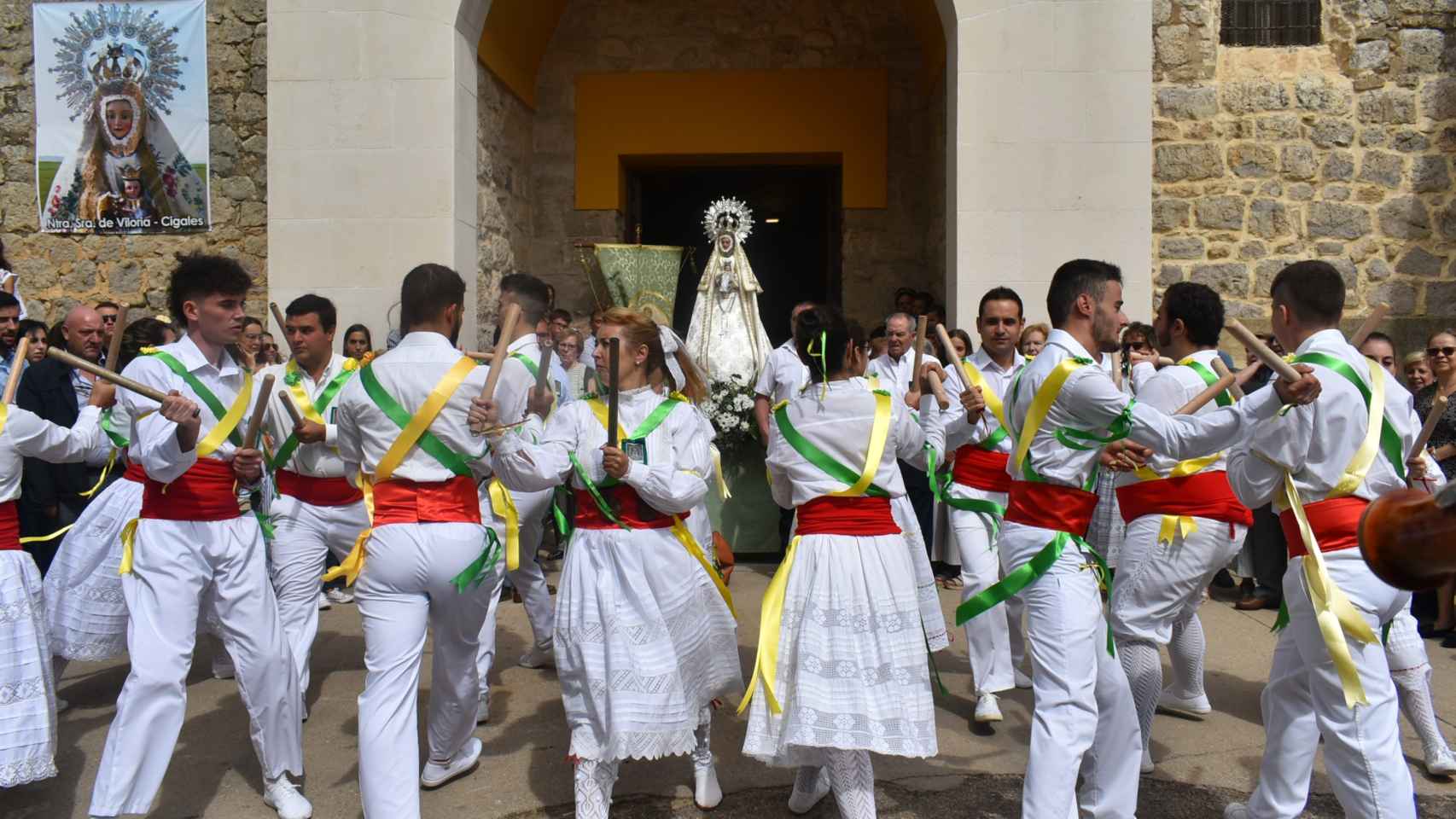 Momento de la celebración en Cigales