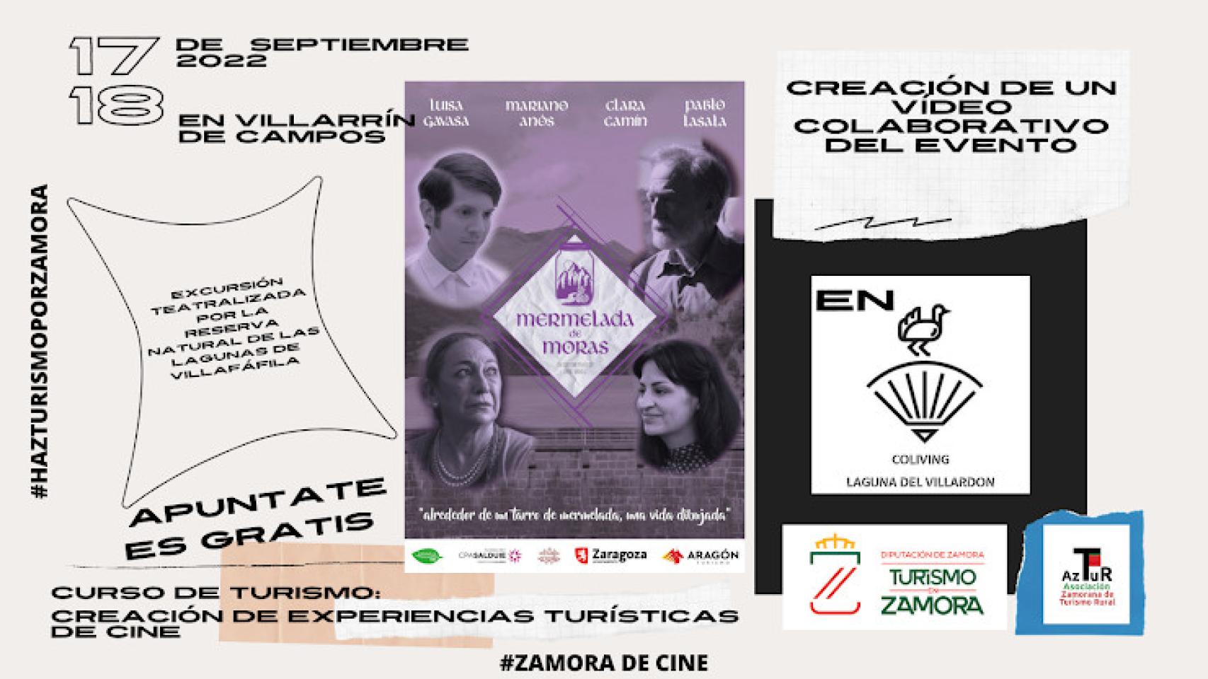 Cartel curso turismo de cine