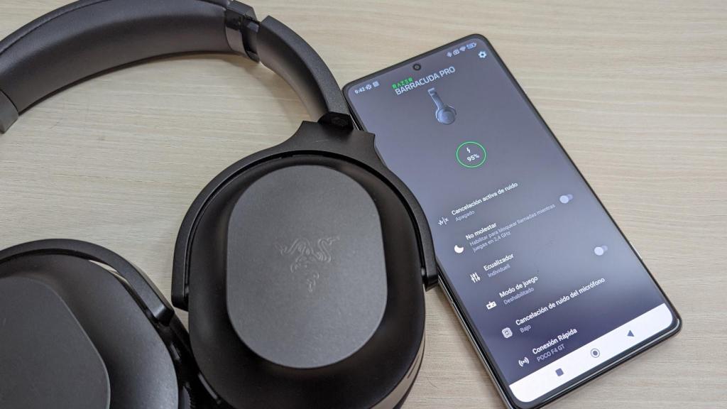 La cancelación de ruido se puede configurar en la app de Razer