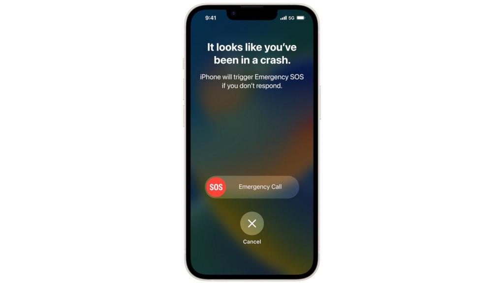 Detección de accidentes en el iPhone 14