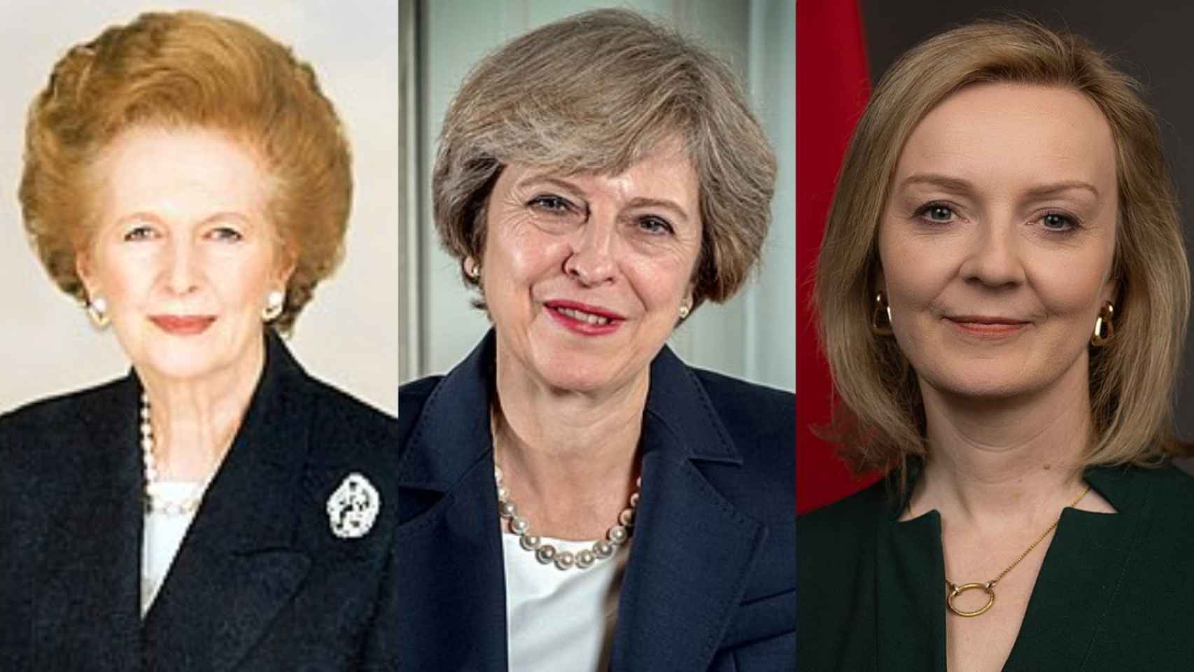 Margareth Tatcher, Theresa May y Liz Truss