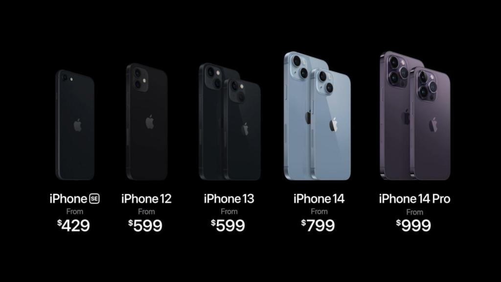 Precios de los iPhone 14 en Estados Unidos