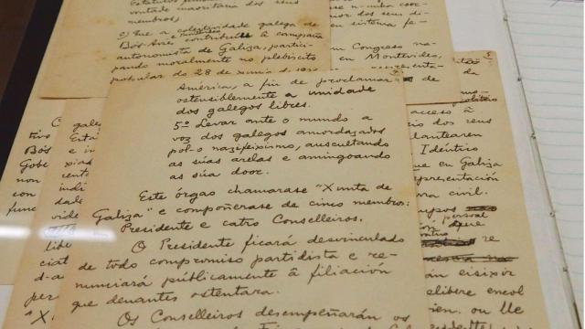 Uno de los documentos de la exposición