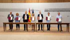 Cinco ayuntamientos de Castilla-La Mancha y la Mancomunidad Alto Tajo suscriben planes de acción