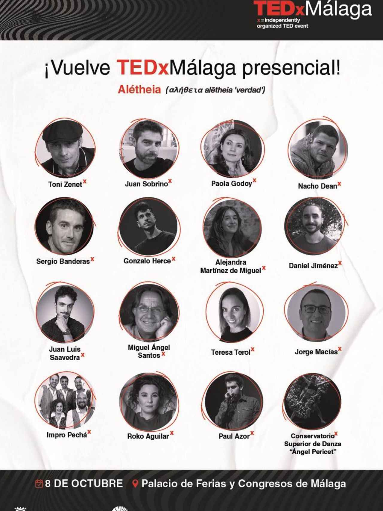 Cartel de TEDxMálaga.