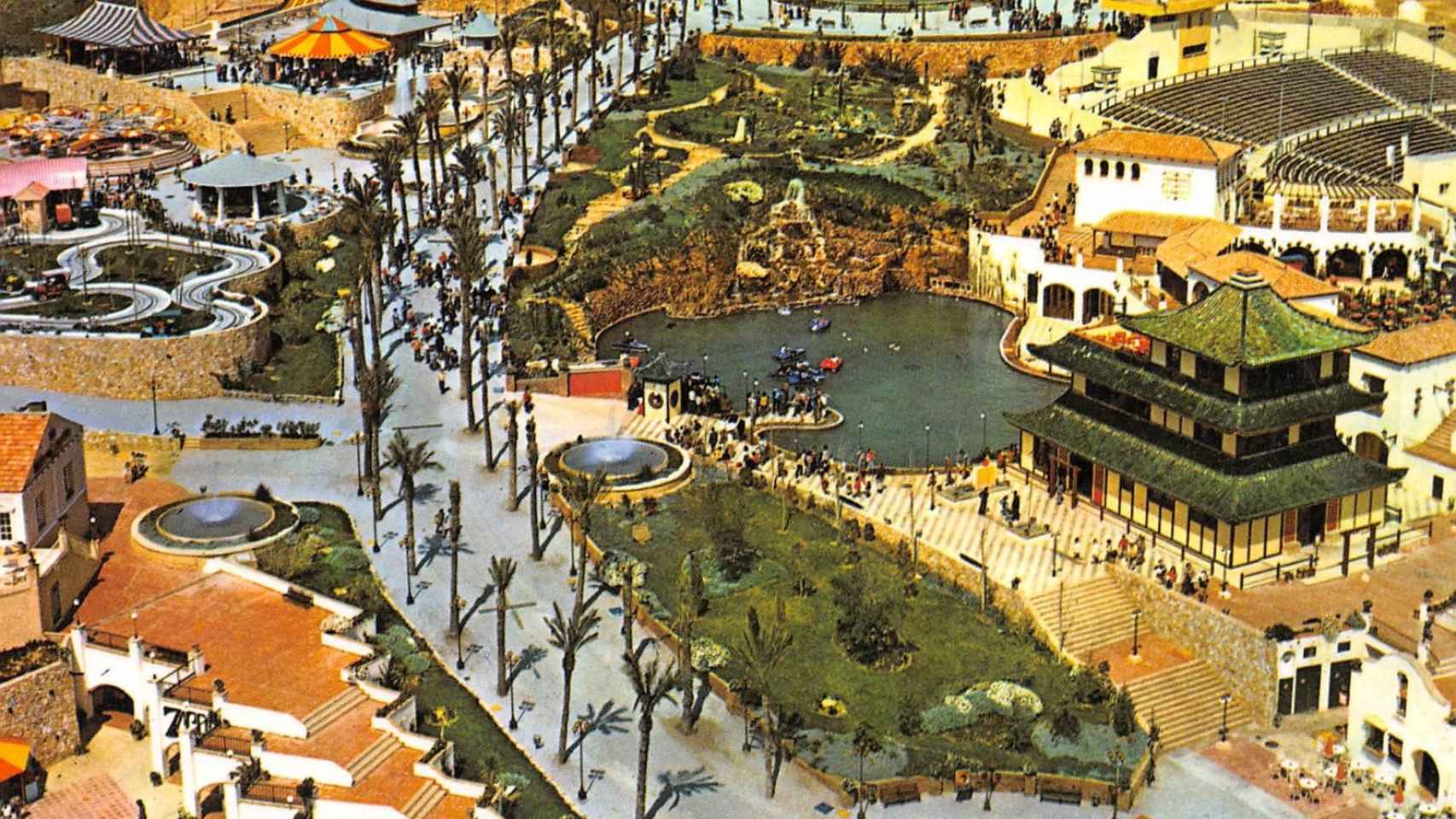 Una imagen del parque de la década los 80.