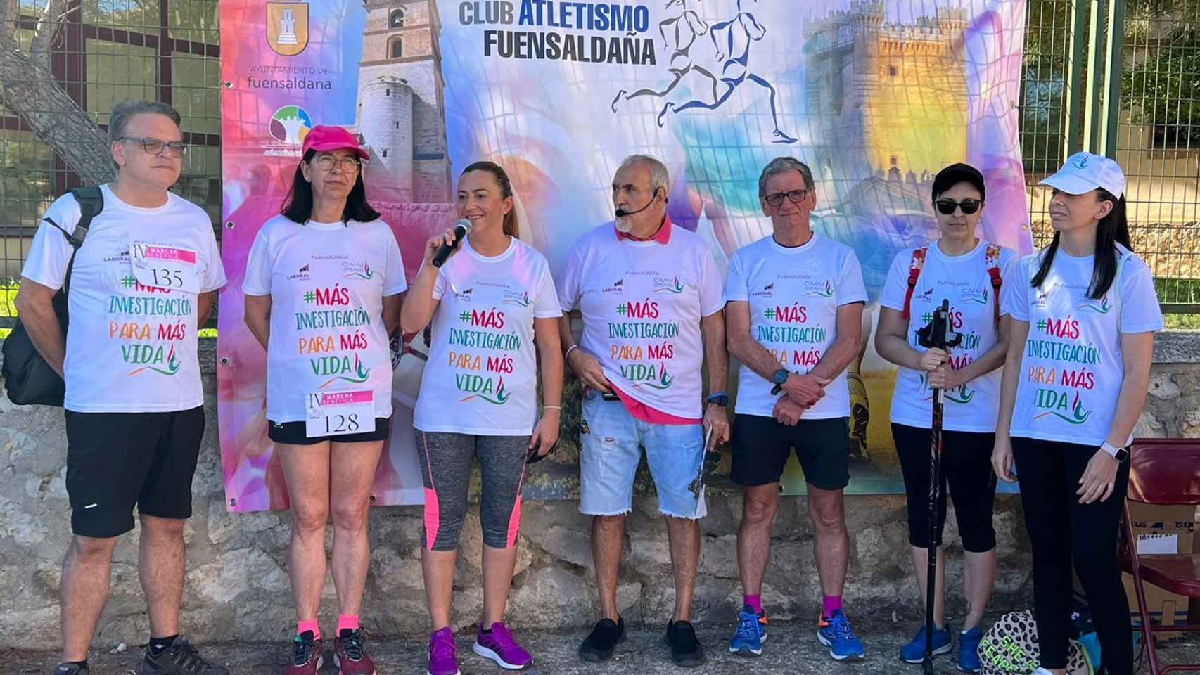 La delegada del Gobierno participa en Fuensaldaña (Valladolid) en la marcha benéfica a favor de la Asociación de cáncer de mama metastásico