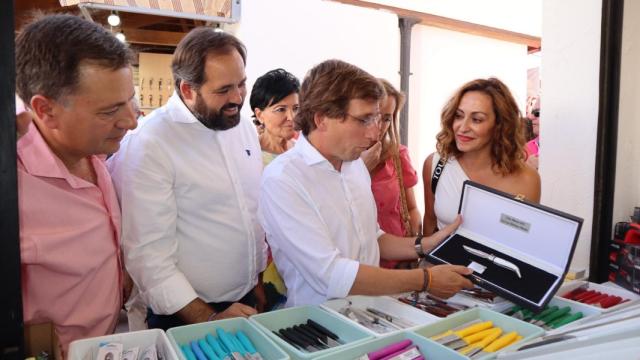 José Luis Martínez Almeida y Paco Núñez en la Feria de Albacete. Foto: PP.