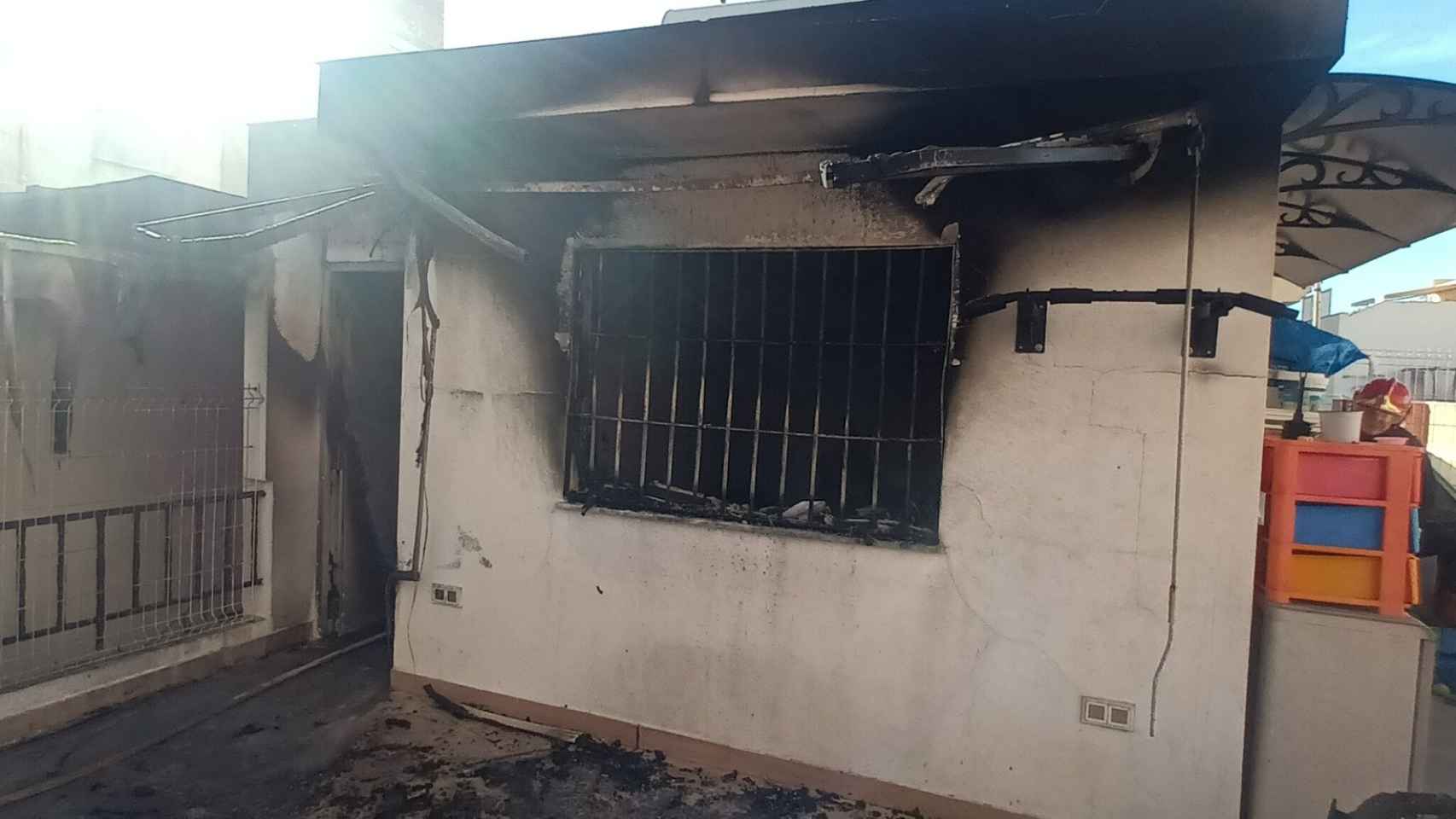Incendio en una vivienda en Málaga capital.