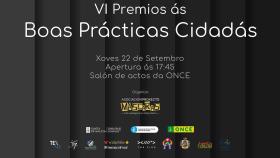 Cartel de la VI edición de los Premios ás Boas Prácticas Cidadás.