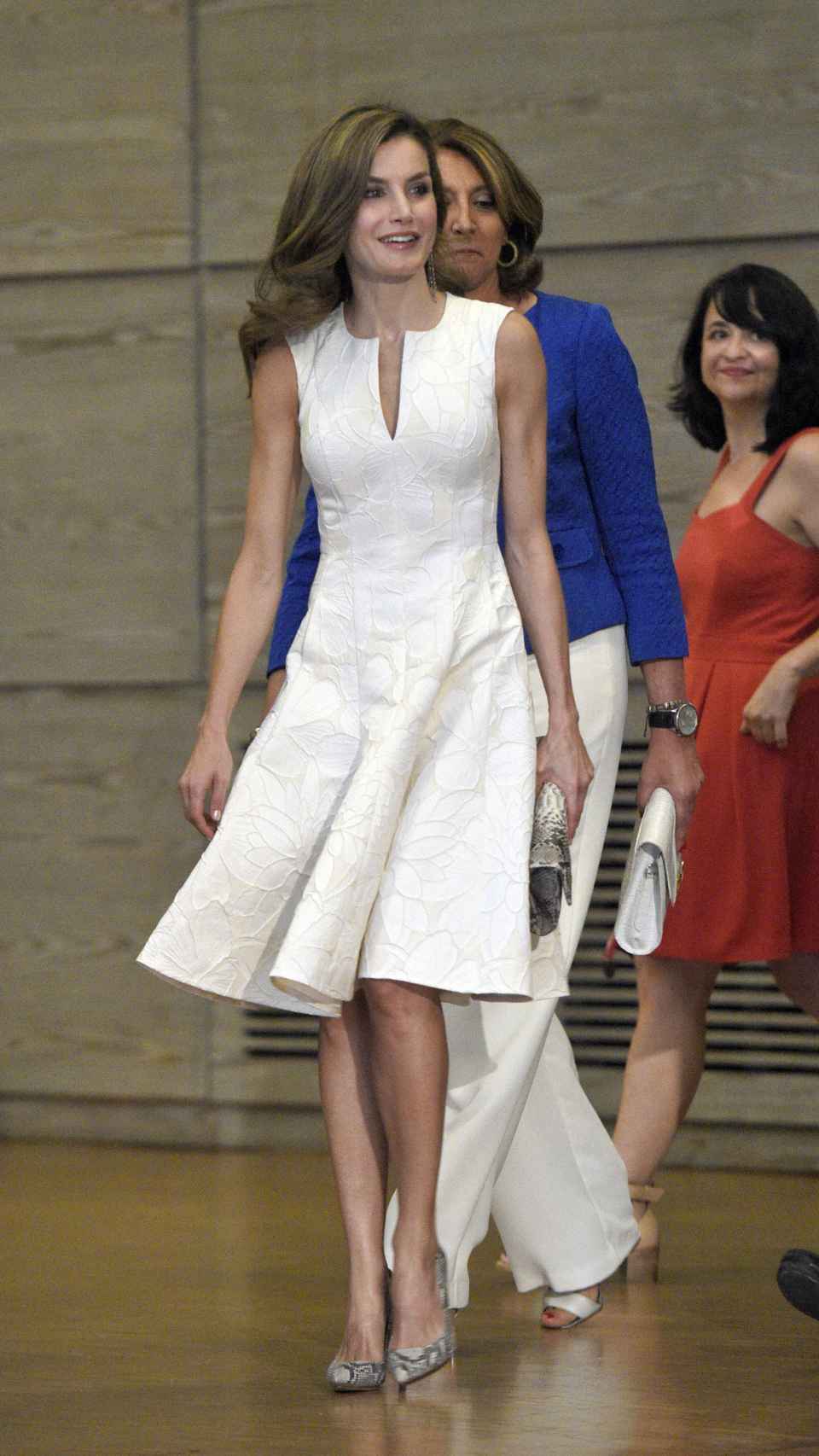 La Reina durante la 4 edición de los Premios Nacionales de la Moda en Madrid