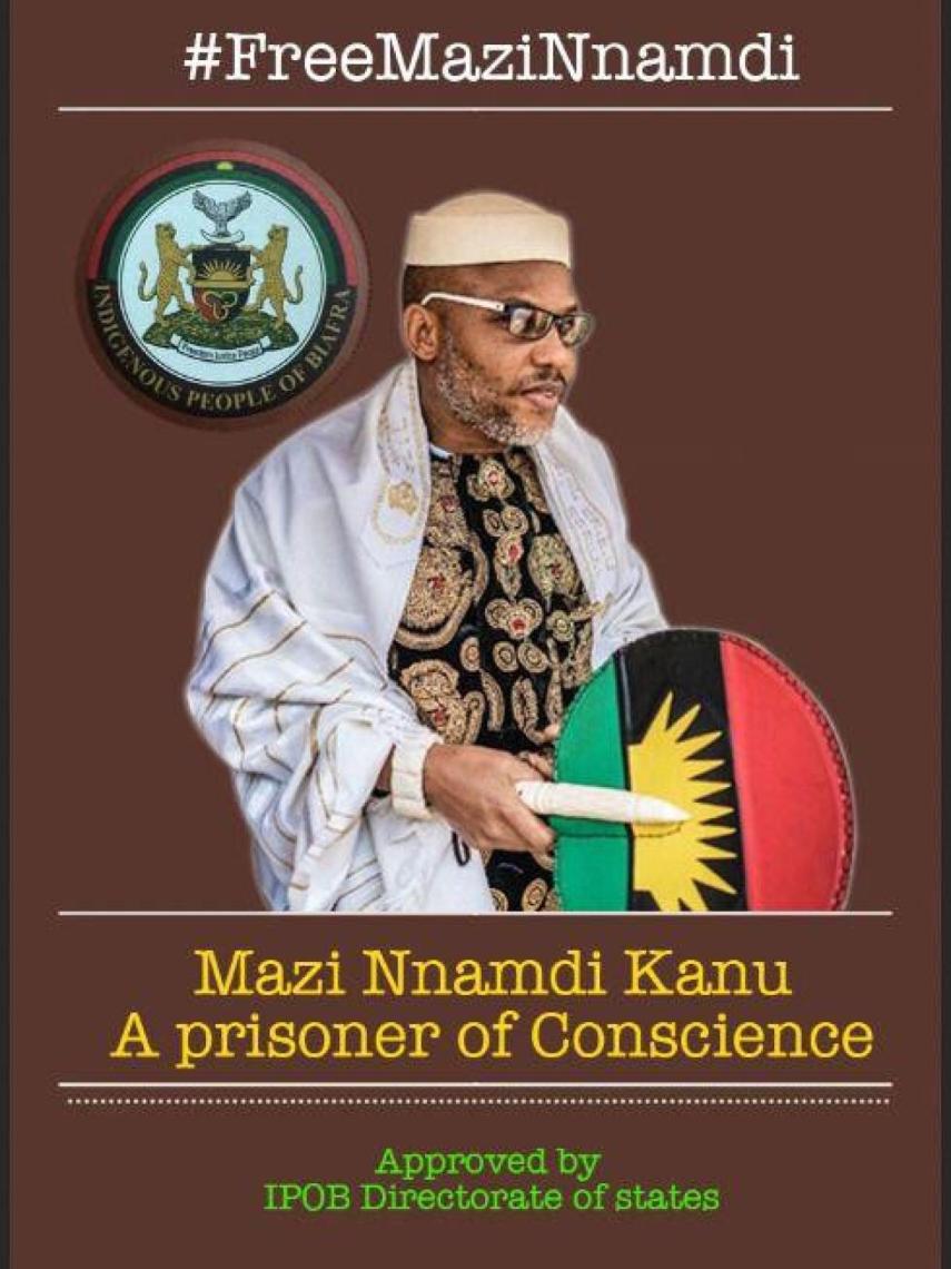 Mazi Nnambdi Kanu, fundador del Pueblo Indígena de Biafra.