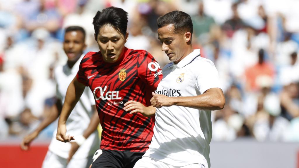 Lucas Vázquez, durante el partido del Real Madrid contra el Mallorca