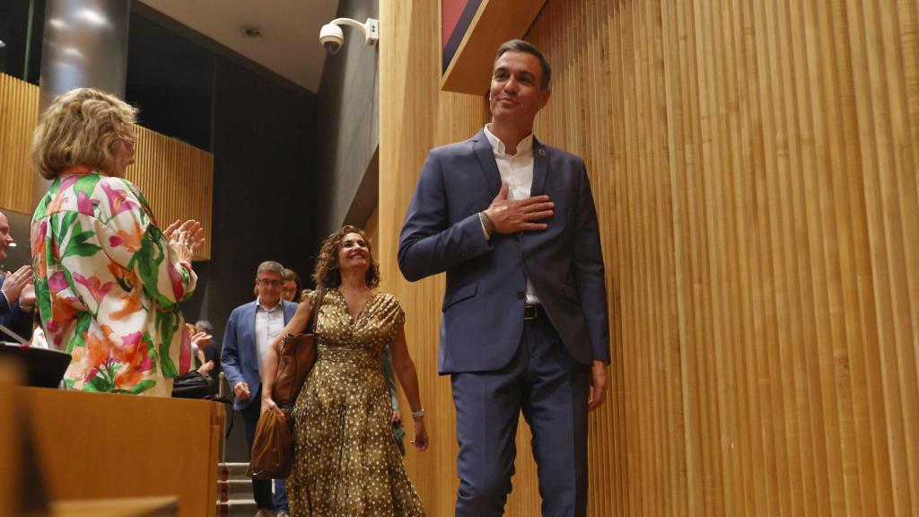 El presidente del Gobierno, Pedro Sánchez, este lunes en el Congreso de los Diputados.