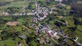 Vista aérea de Friol (Lugo).