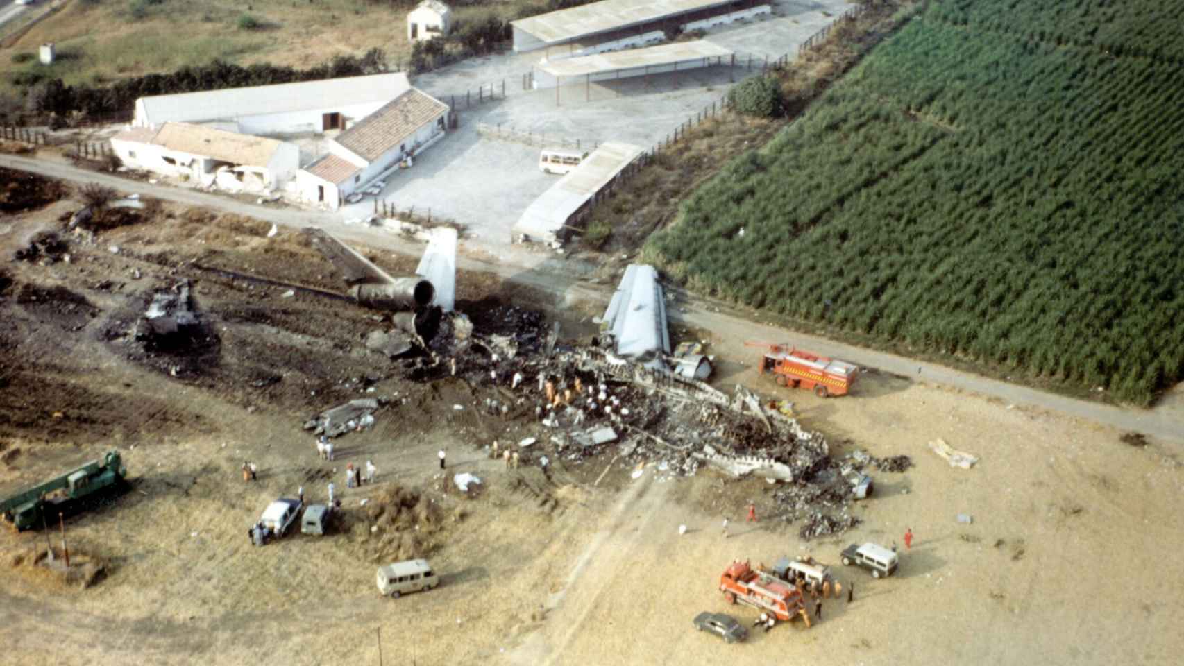 Una imagen de cómo quedó la zona tras el accidente.