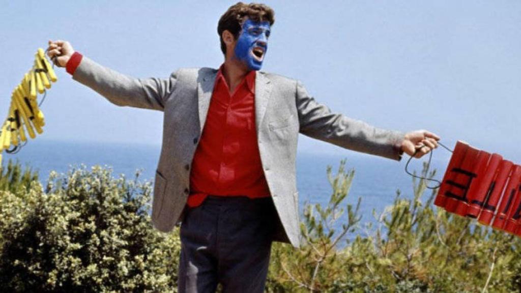 Jean-Paul Belmondo en 'Pierrot el loco', de Jean-Luc Godard