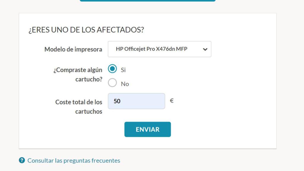 Calculadora de la OCU para HP