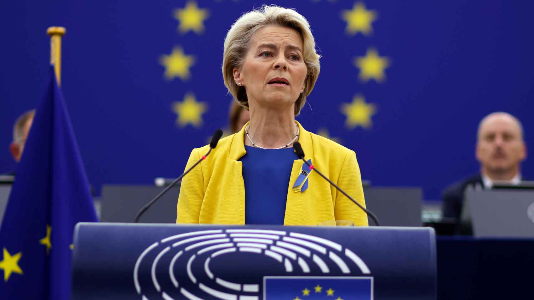 La presidenta de la Comisión Europea, Ursula von der Leyen, en el Soteu.