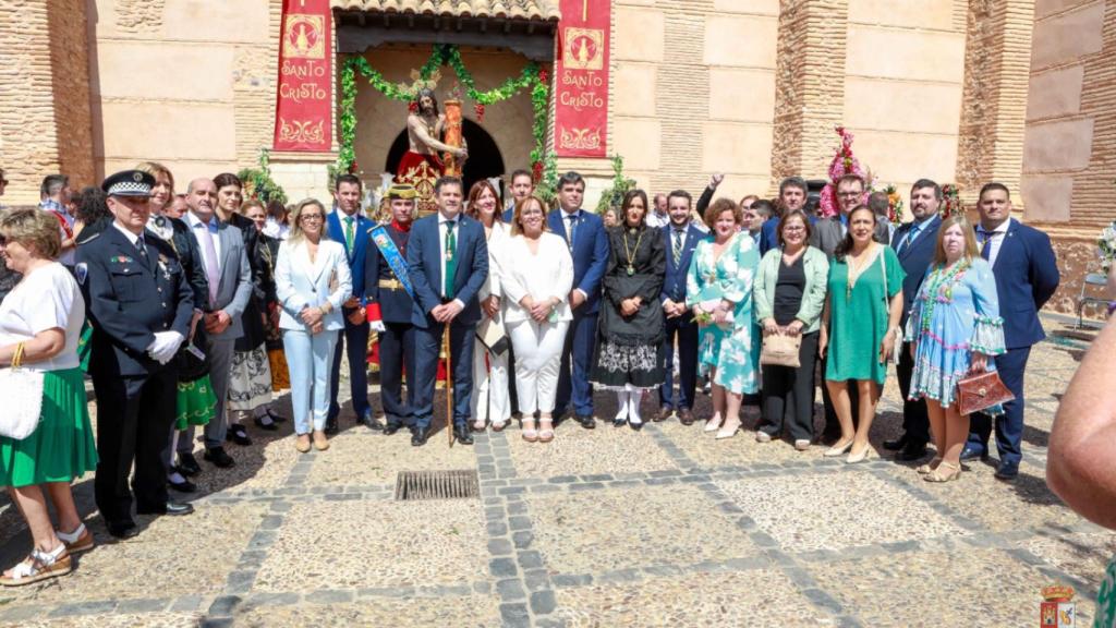 Procesión de las Alabardas del Cristo en Bolaños de Calatrava (Ciudad Real).