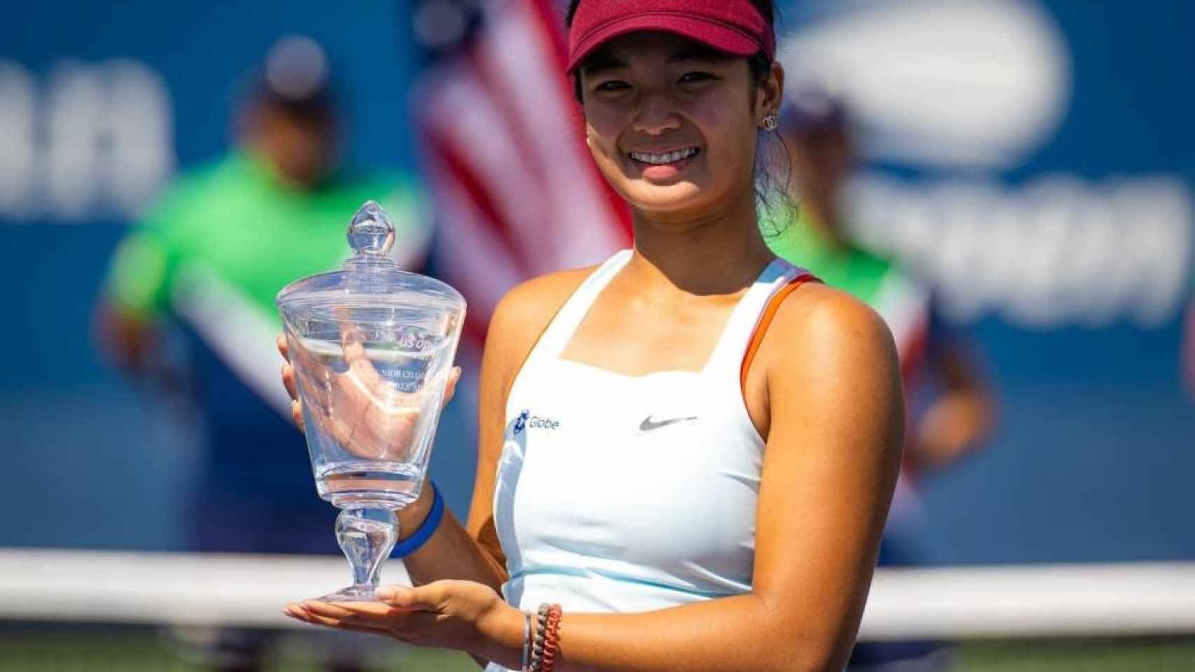 Alexandra Eala tras ganar el US Open Junior