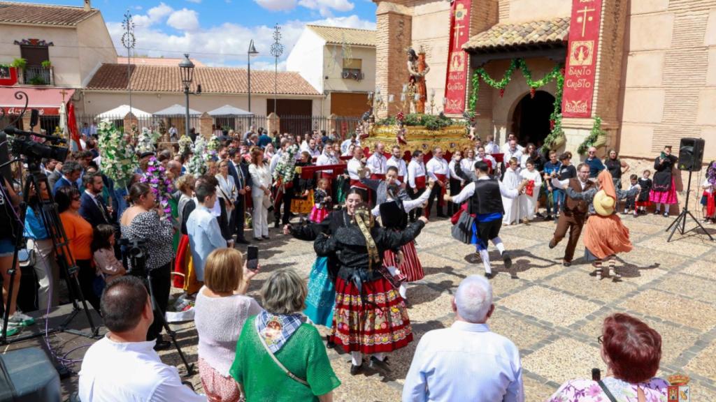 Procesión de las Alabardas del Cristo en Bolaños de Calatrava (Ciudad Real).