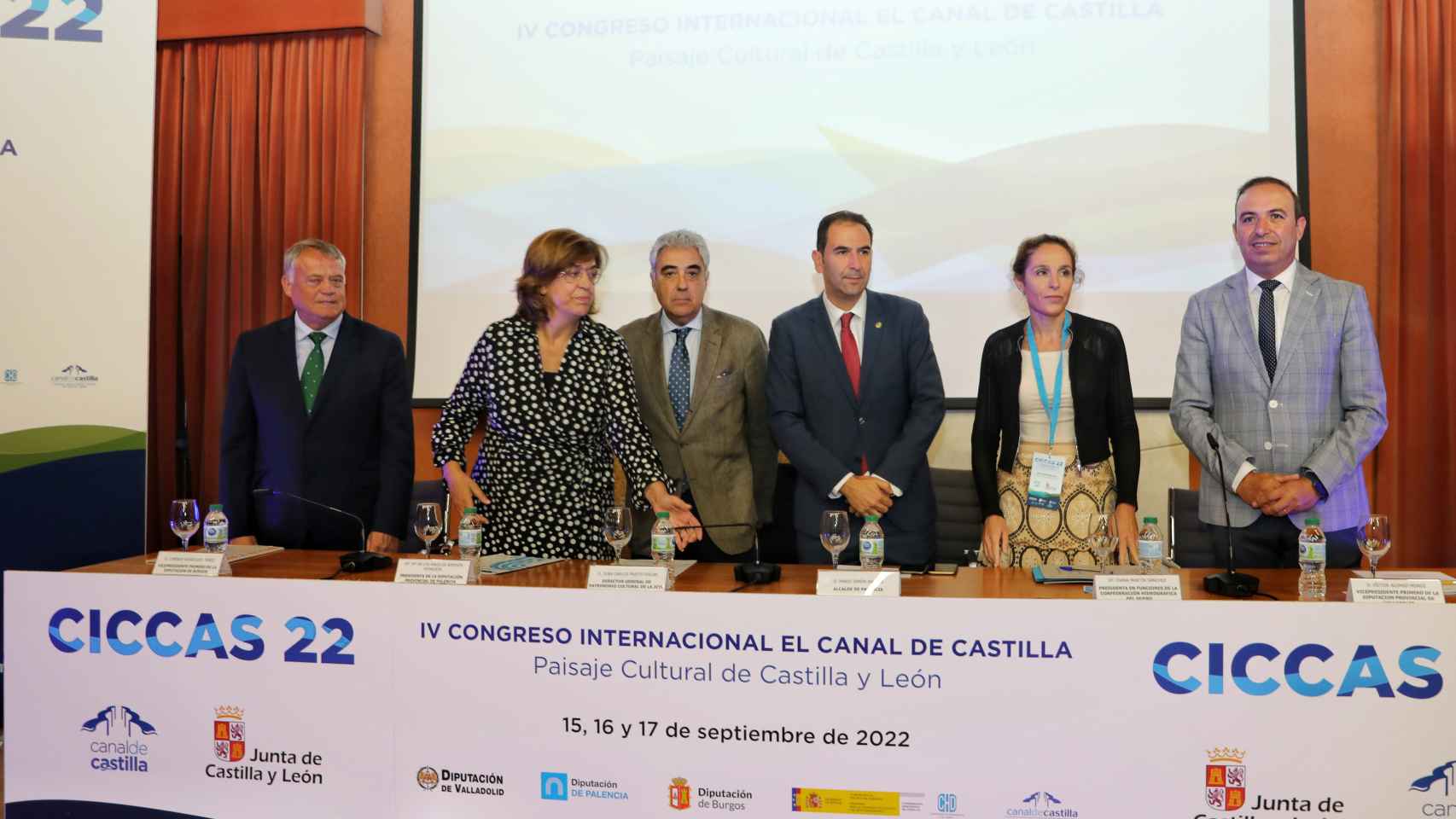 Acto de presentación de las ayudas al Canal de Castilla