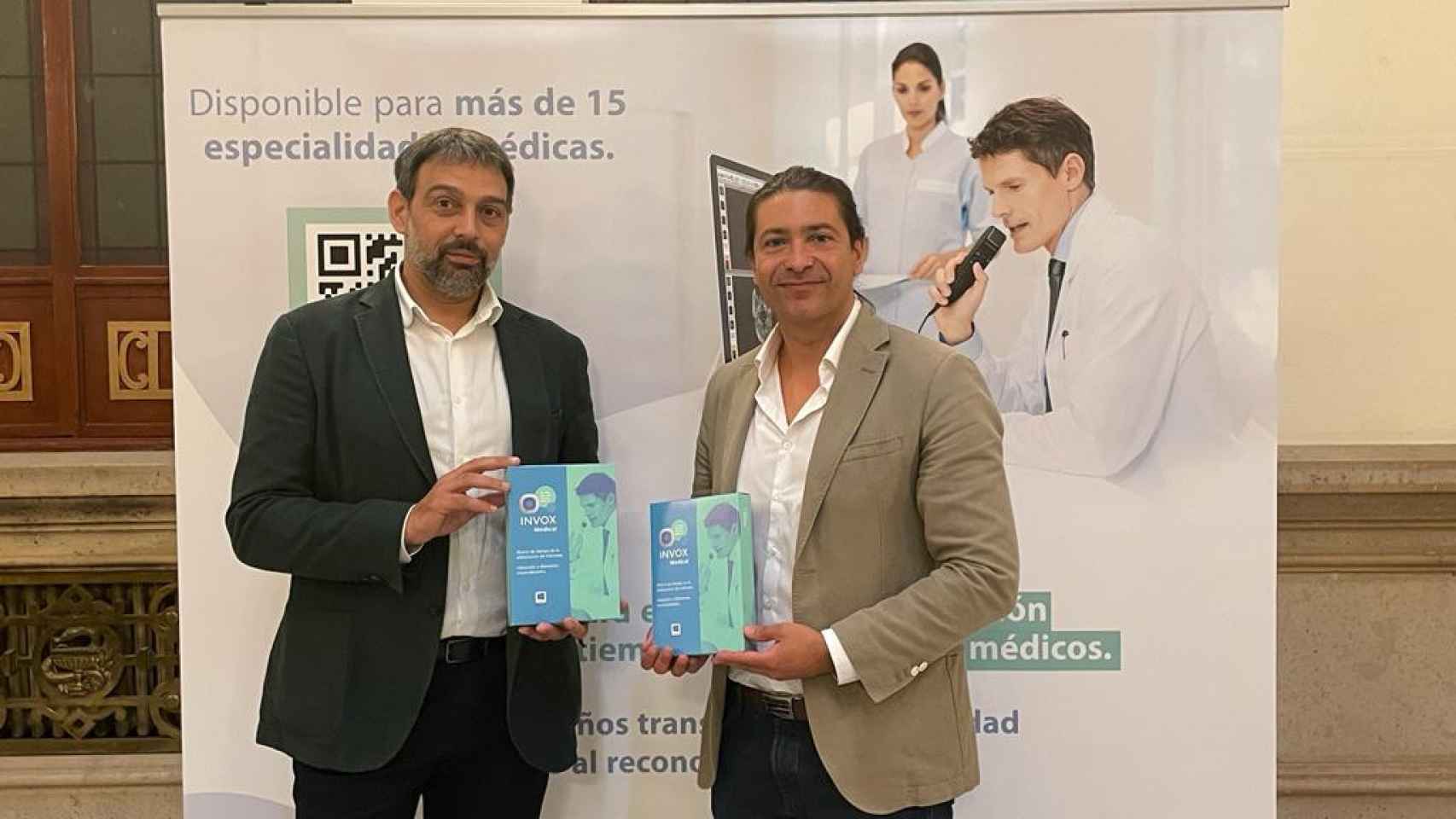 Juan Salvador Castejón, CEO de Vócali, y Pedro Vivancos, director de Estrategia en Innovación de Invox Medical.