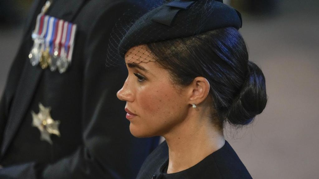 Meghan Markle en uno de los actos de despedida a Isabel II.